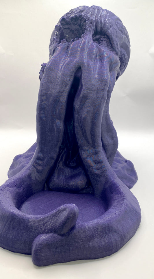 12in Tall Cthullu Mindflayer  Dice Tower | 3d Printed