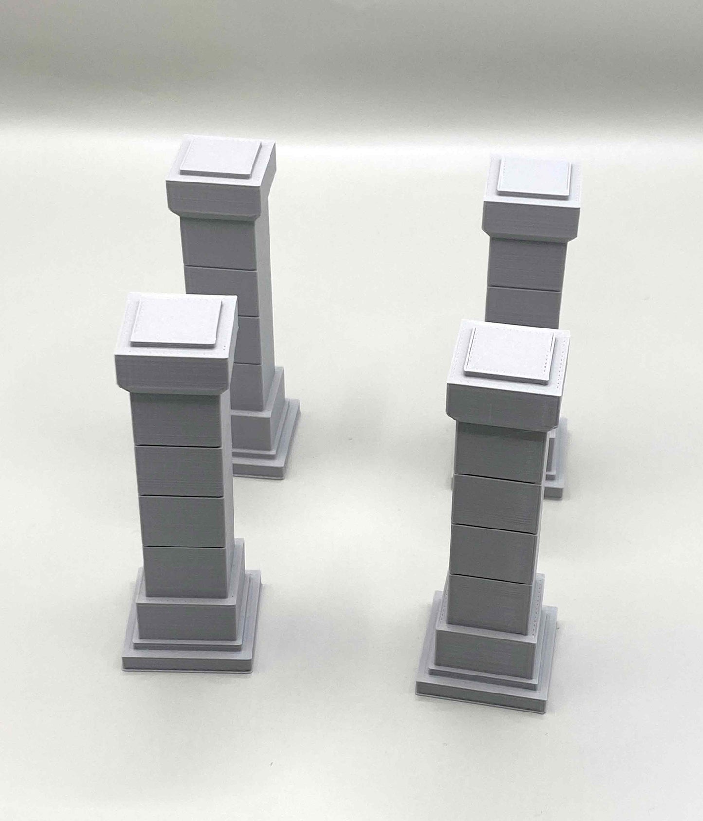 Square Pillars | TTRPG Fantasy Miniature Terrain